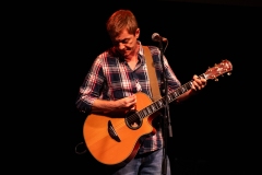 Doug Johnstone performing at the We Are For Palestine (Edinburgh) fundraiser at the Assembly Roxy in Edinburgh