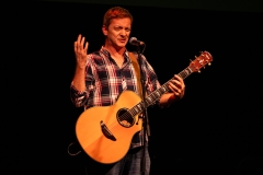 Doug Johnstone performing at the We Are For Palestine (Edinburgh) fundraiser at the Assembly Roxy in Edinburgh