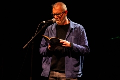 Graeme Macrae Burnet reciting at the We Are For Palestine (Edinburgh) fundraiser at the Assembly Roxy in Edinburgh