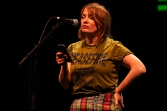 Kirstin Innes reciting at the We Are For Palestine (Edinburgh) fundraiser at the Assembly Roxy in Edinburgh