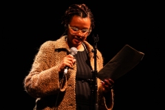 Gemma Cairney, the host of the We Are For Palestine (Edinburgh) fundraiser at the Assembly Roxy in Edinburgh