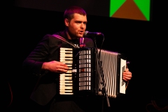 Callum Easter performing at the We Are For Palestine (Edinburgh) fundraiser at the Assembly Roxy in Edinburgh