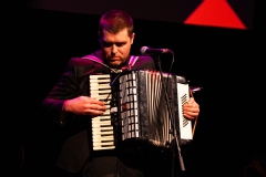 Callum Easter performing at the We Are For Palestine (Edinburgh) fundraiser at the Assembly Roxy in Edinburgh